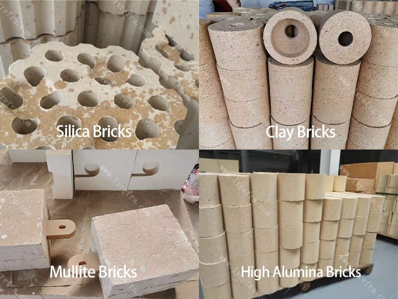 Acidic refractory bricks
